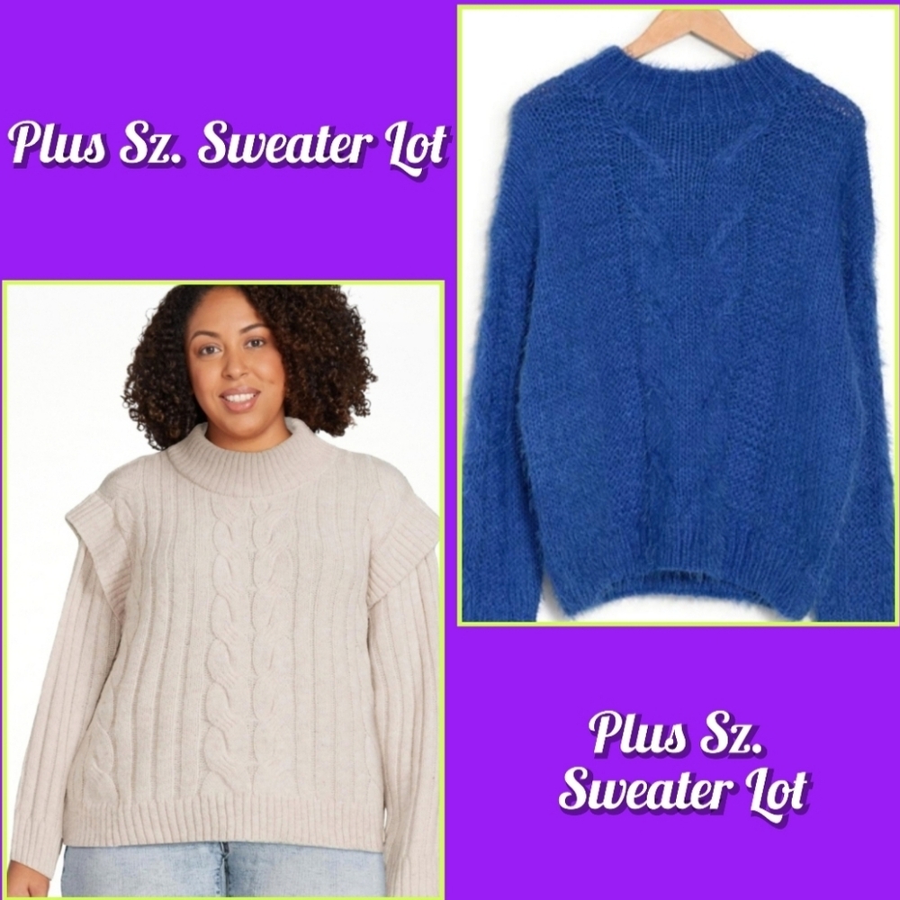 @@@ Plus Size Sweater Lot (3)